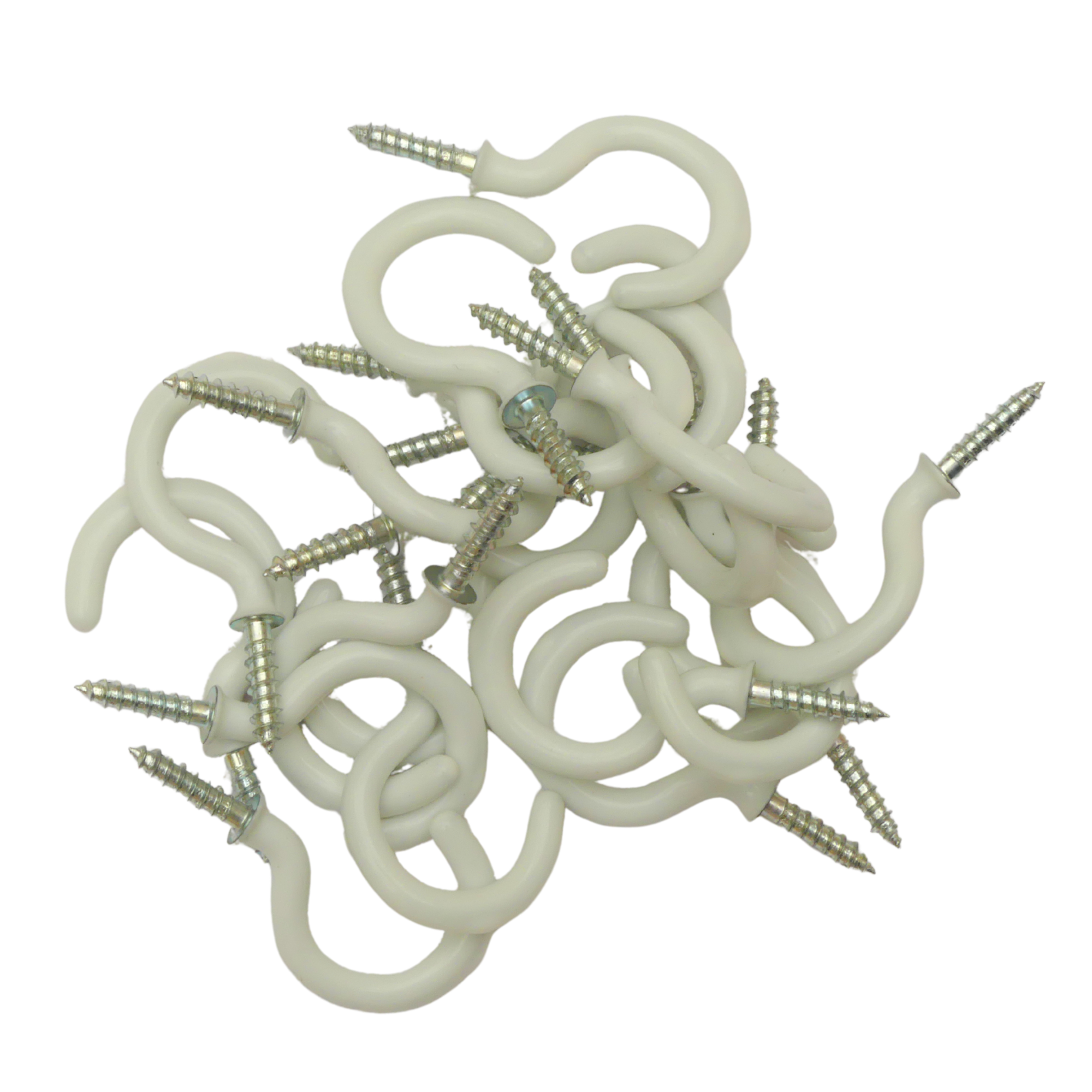CUP HOOK ROUND WHITE