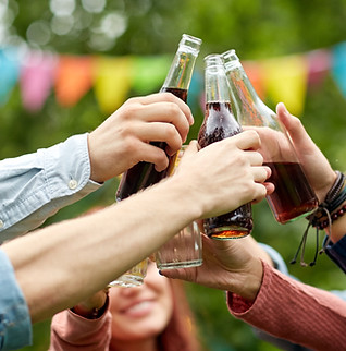 Friends Clinking Glasses