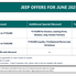Jeep SUV Discounts – June 2025