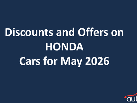 Discounts and Offers on HONDA Cars for May 2026