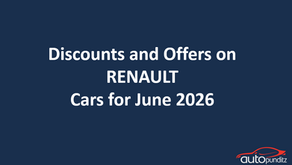 Discounts and Offers on Renault Cars for June 2026