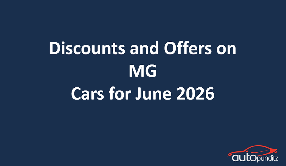Discounts and Offers on MG Hector for June 2026