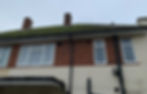 UPVC white fascia wide soffit black deep flow guttering and downpipe Ramsgate