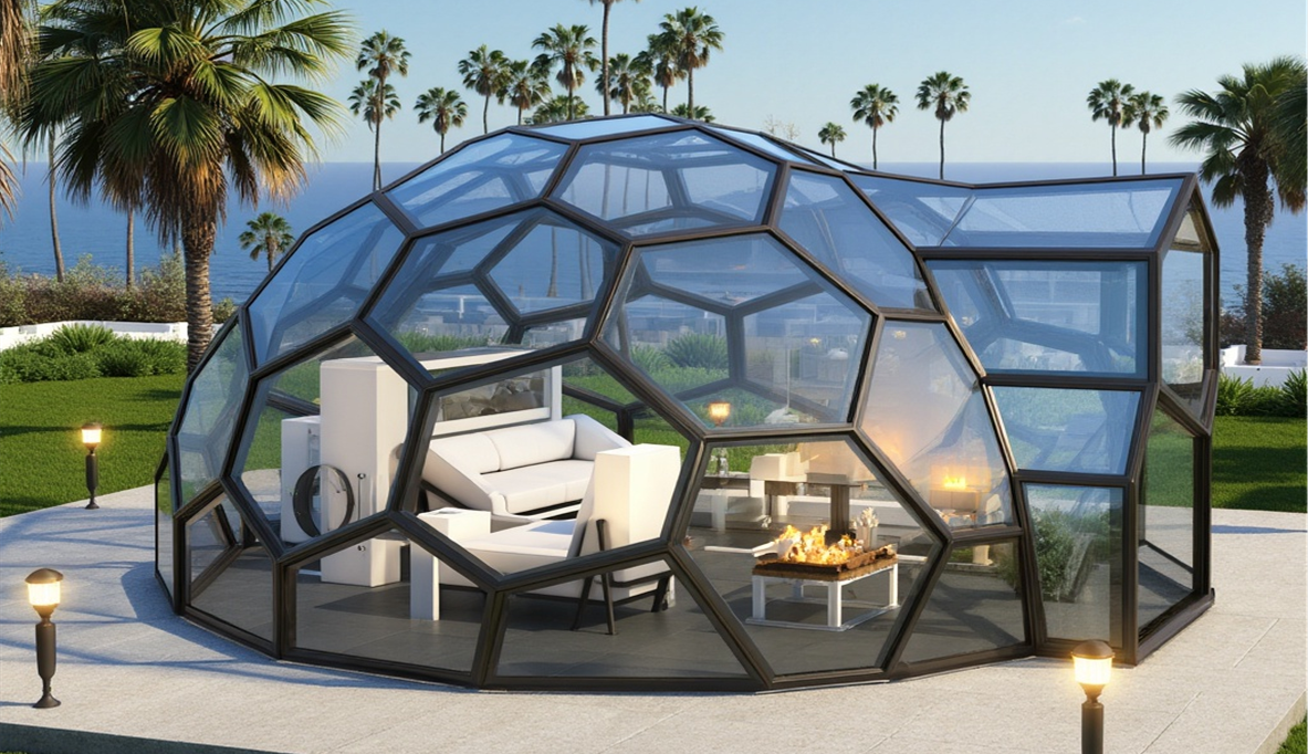 Dôme en verre pour la location saisonnière - Auvergne