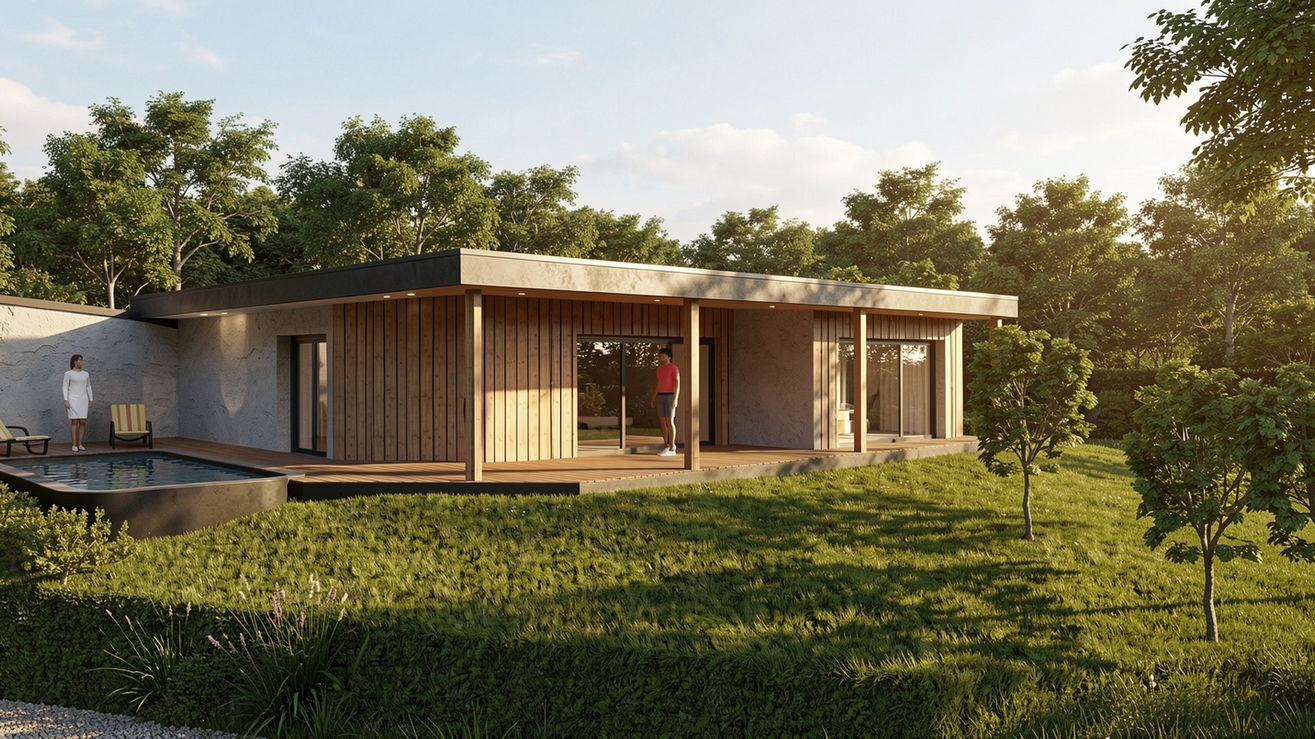 construction en bois lac Chambon