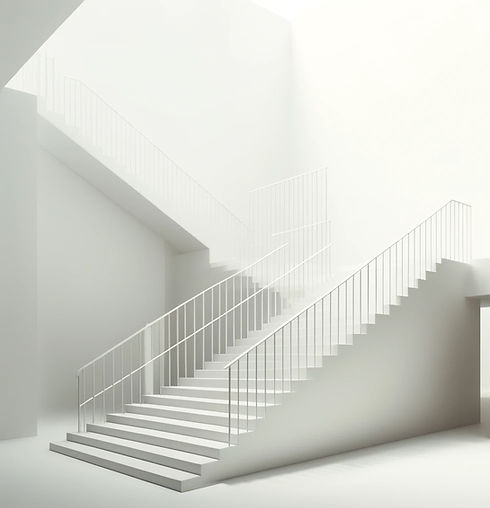 DALL·E 2024-08-29 15.21.29 - A minimalistic photograph of a staircase against a completely