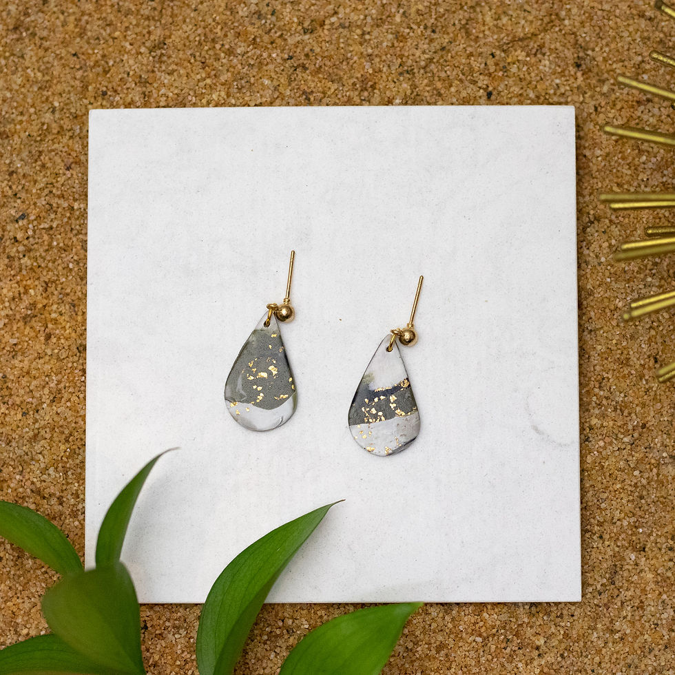 Dark Green Mix - Tear drops 02