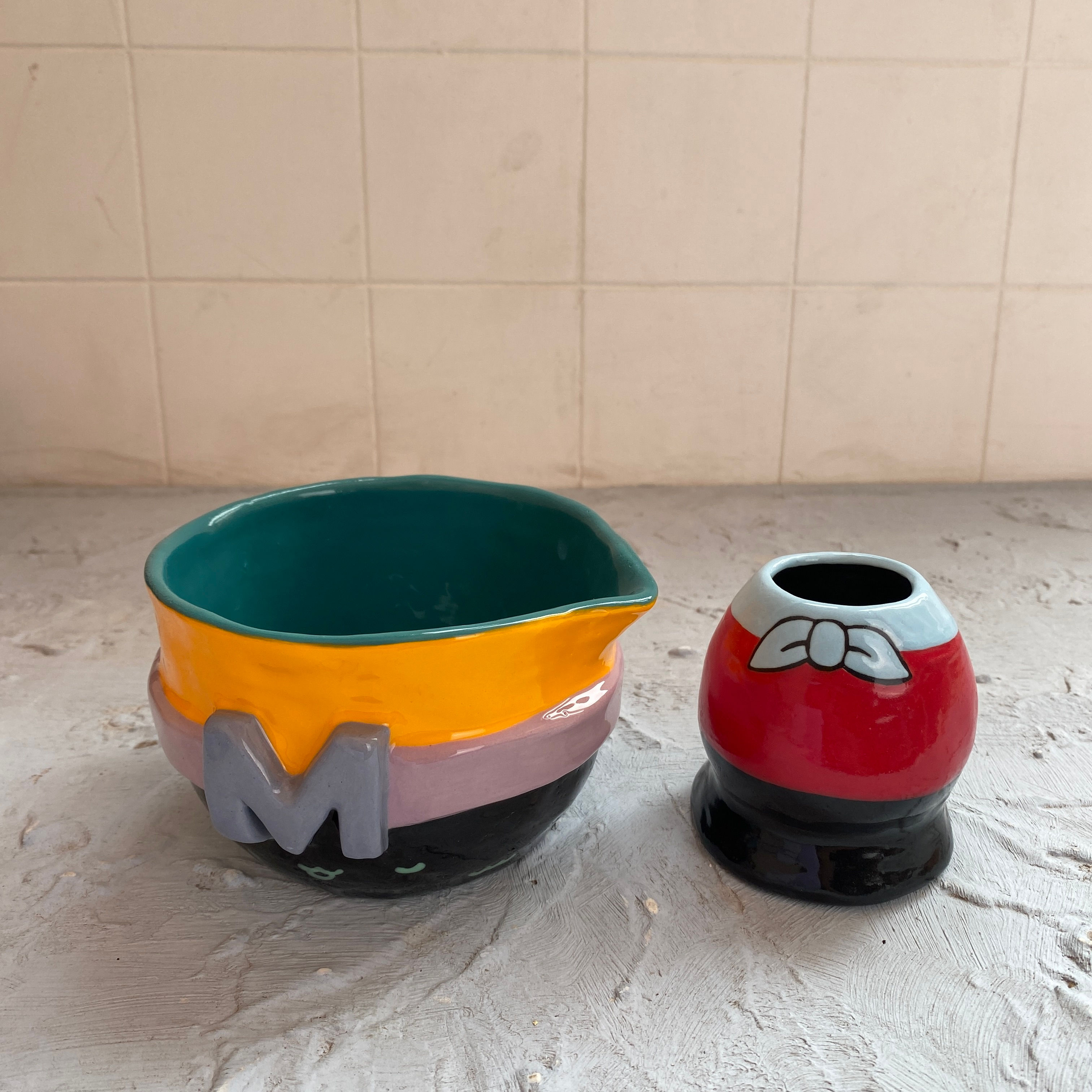 Mermaid Man and Bernacle Boy Matcha Set