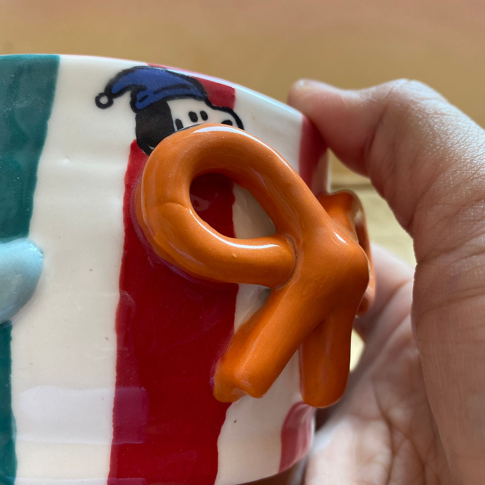 Thumbnail: Snoopy Ribbon Christmas Mug