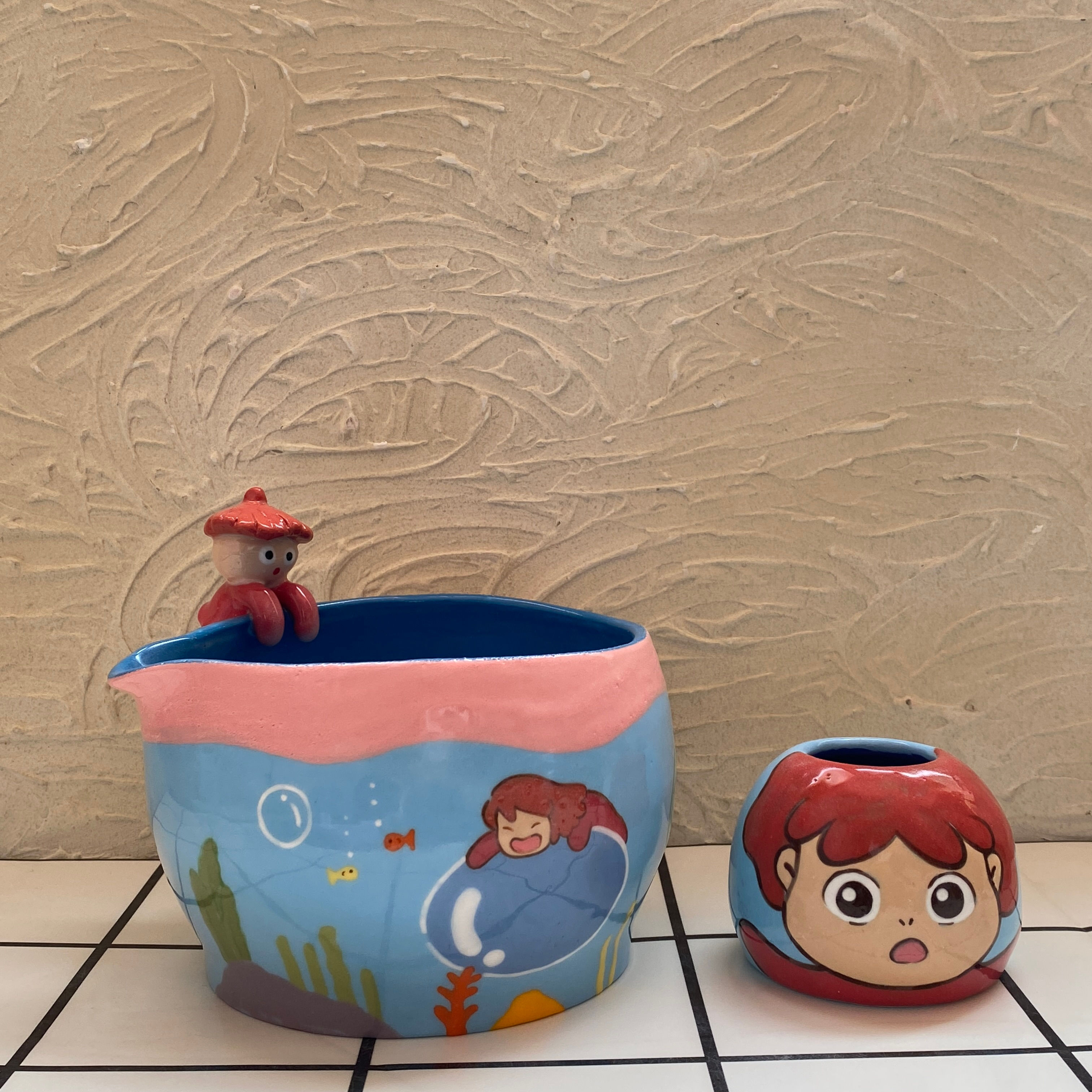 Ponyo in Aquarium Matcha Set 1