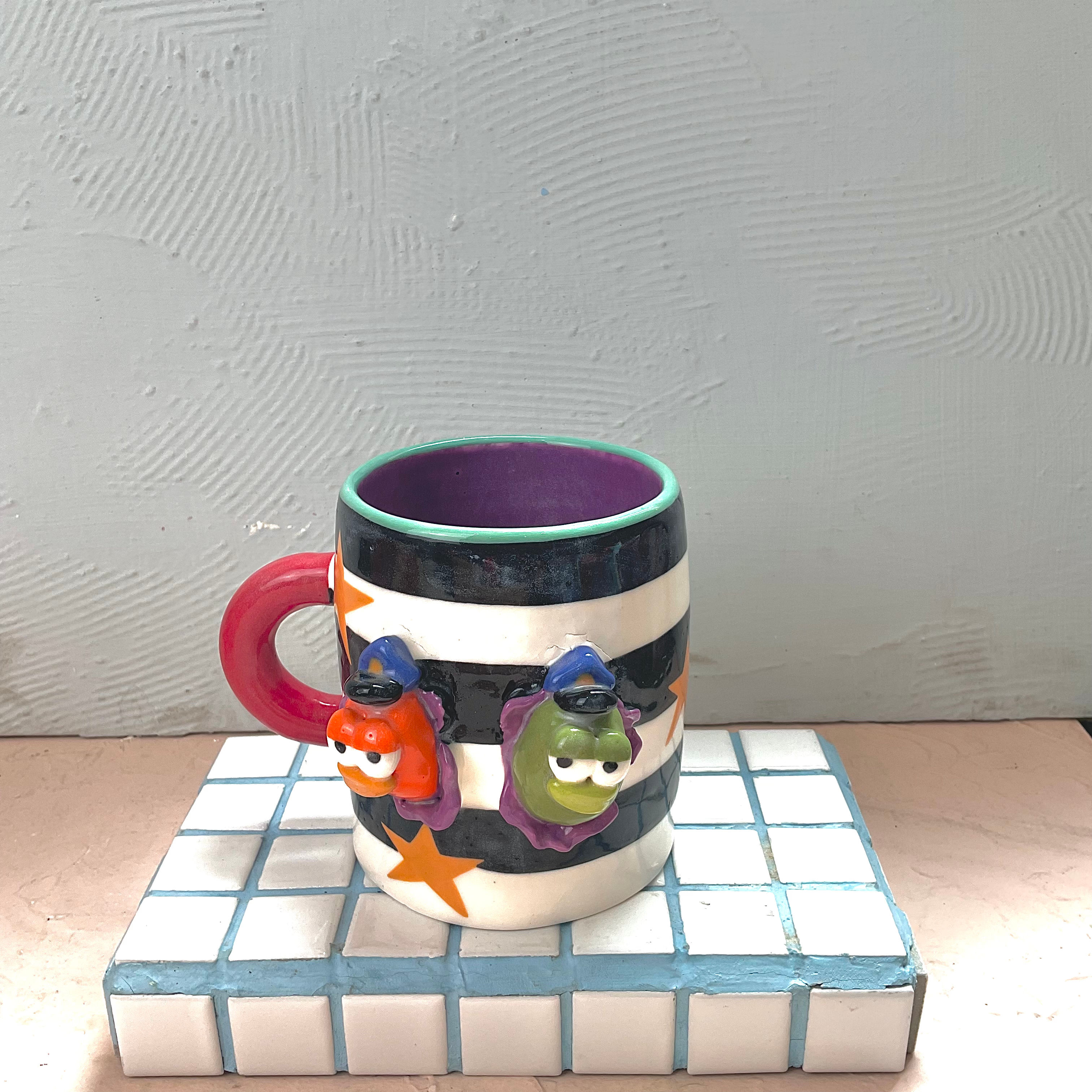 Bikini Bottom Cops Peek a Boo Mug