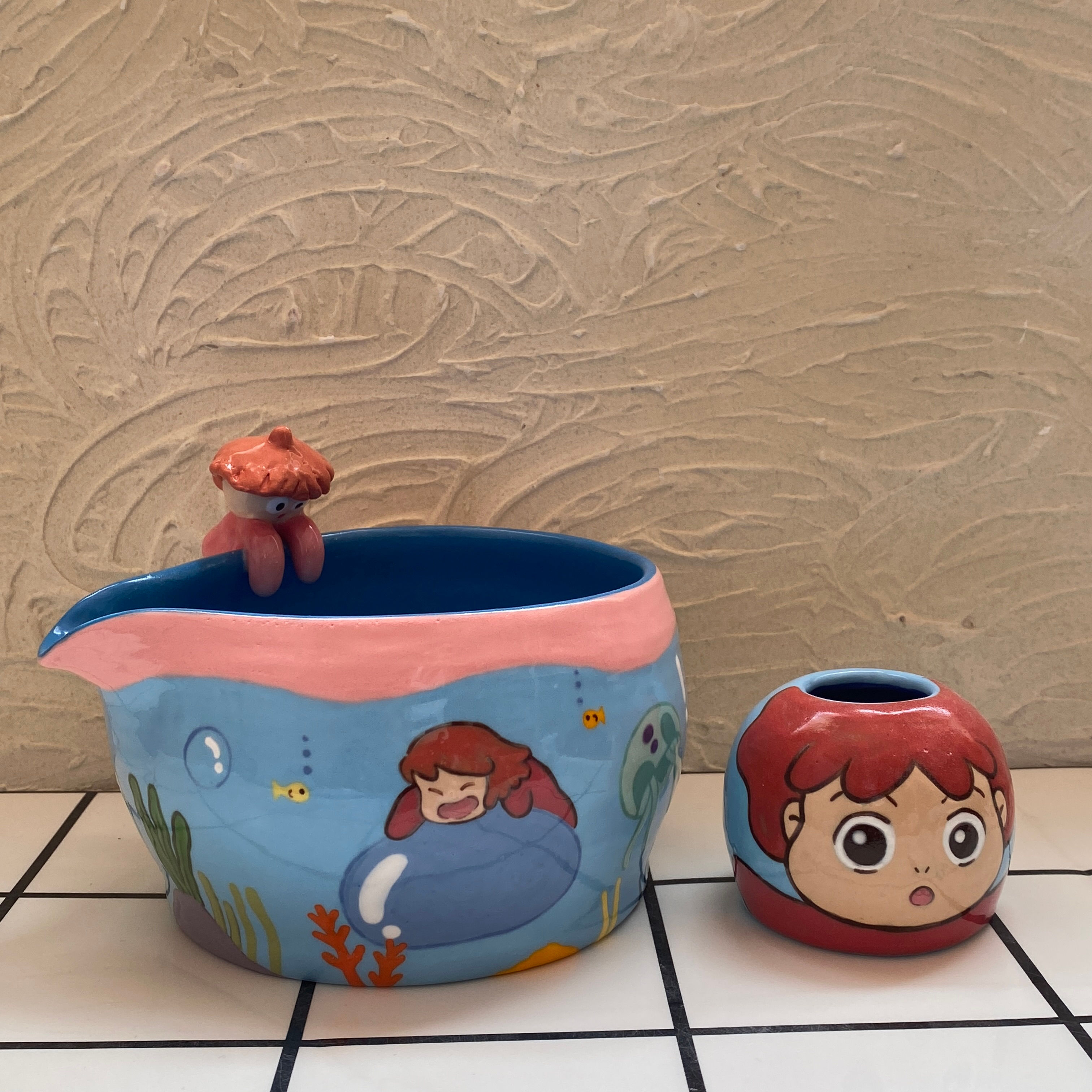 Ponyo in Aquarium Matcha Set 2