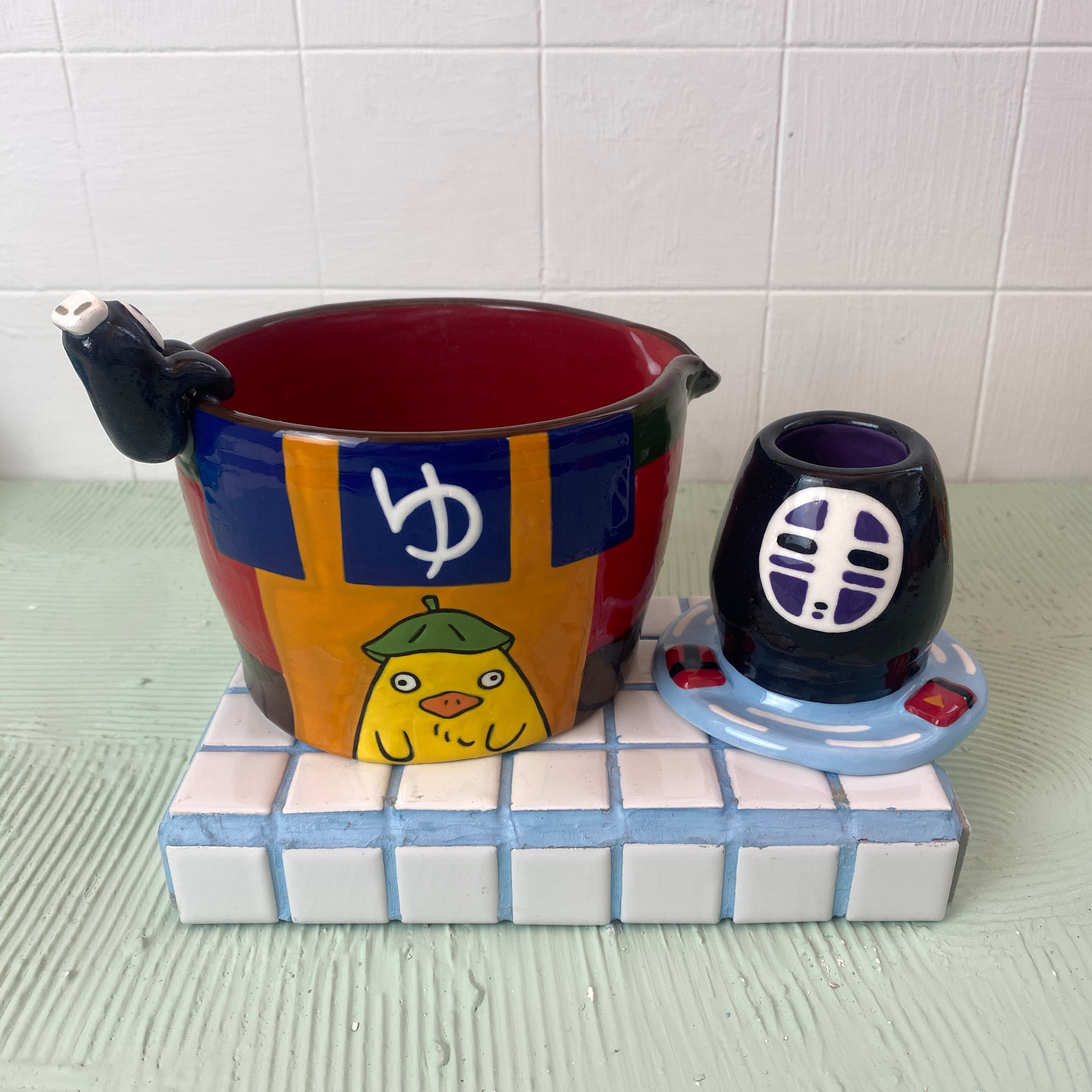Hot Bath Kaonashi Matcha Set 1