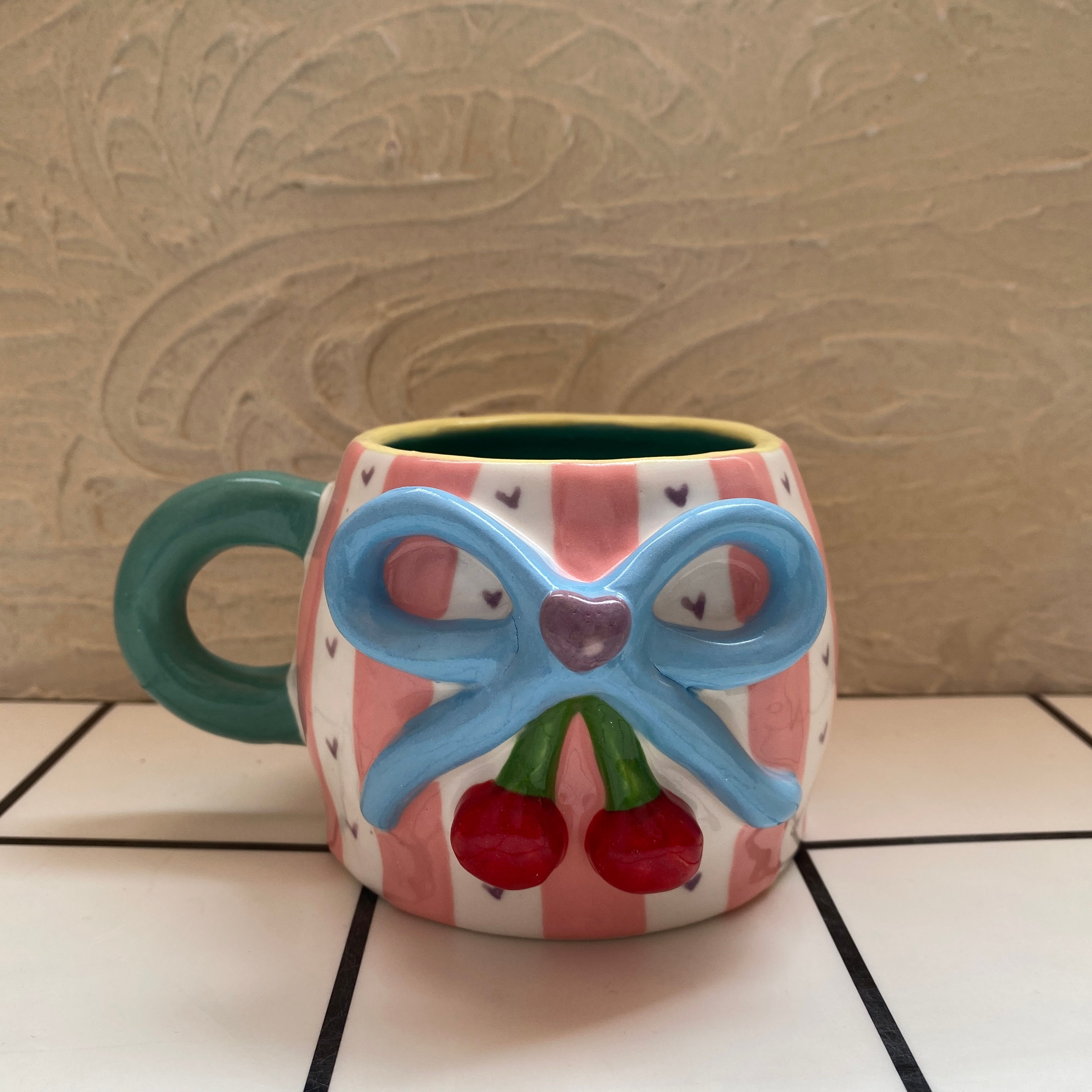 Cherry Ribbon Mug
