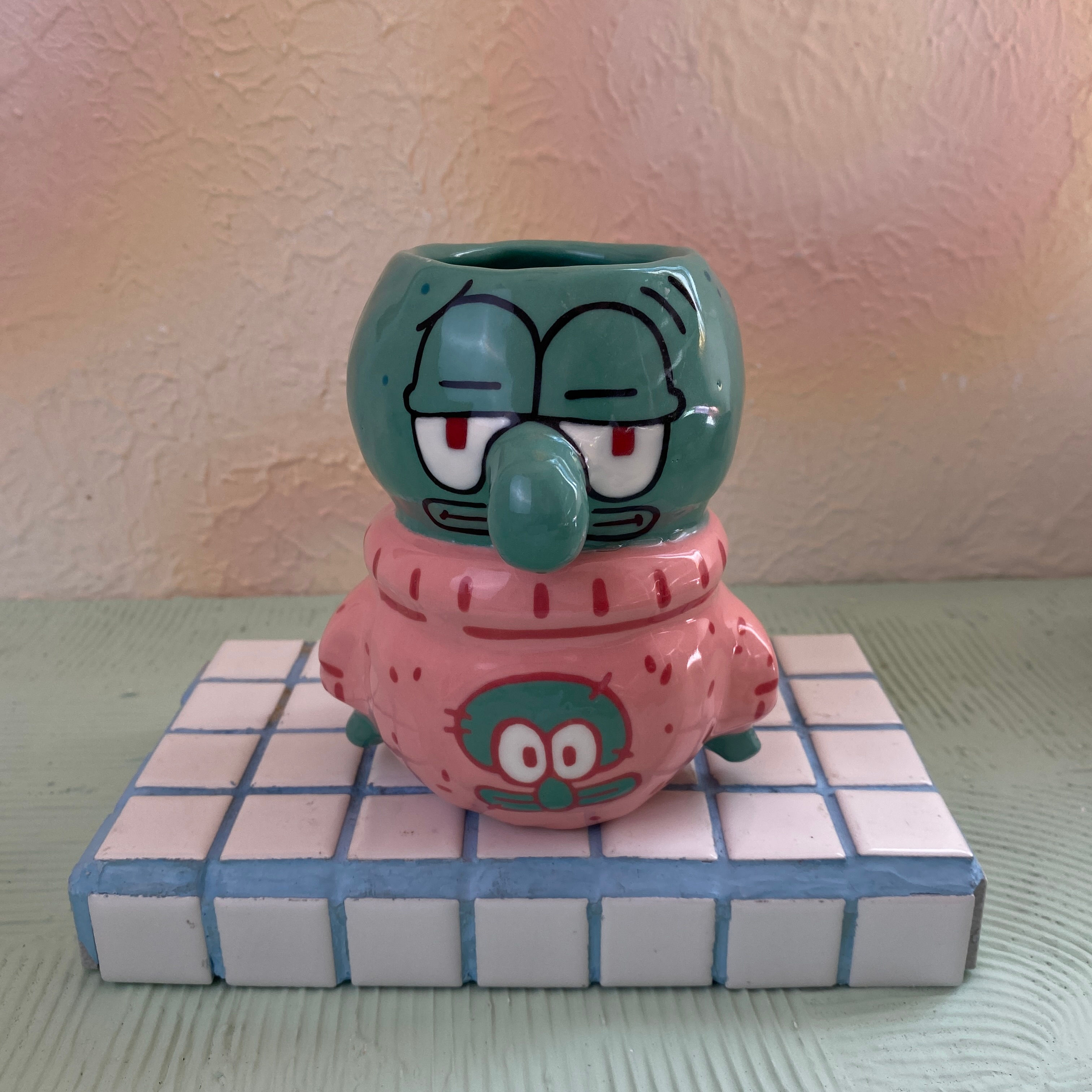 Squidward Pink Sweater