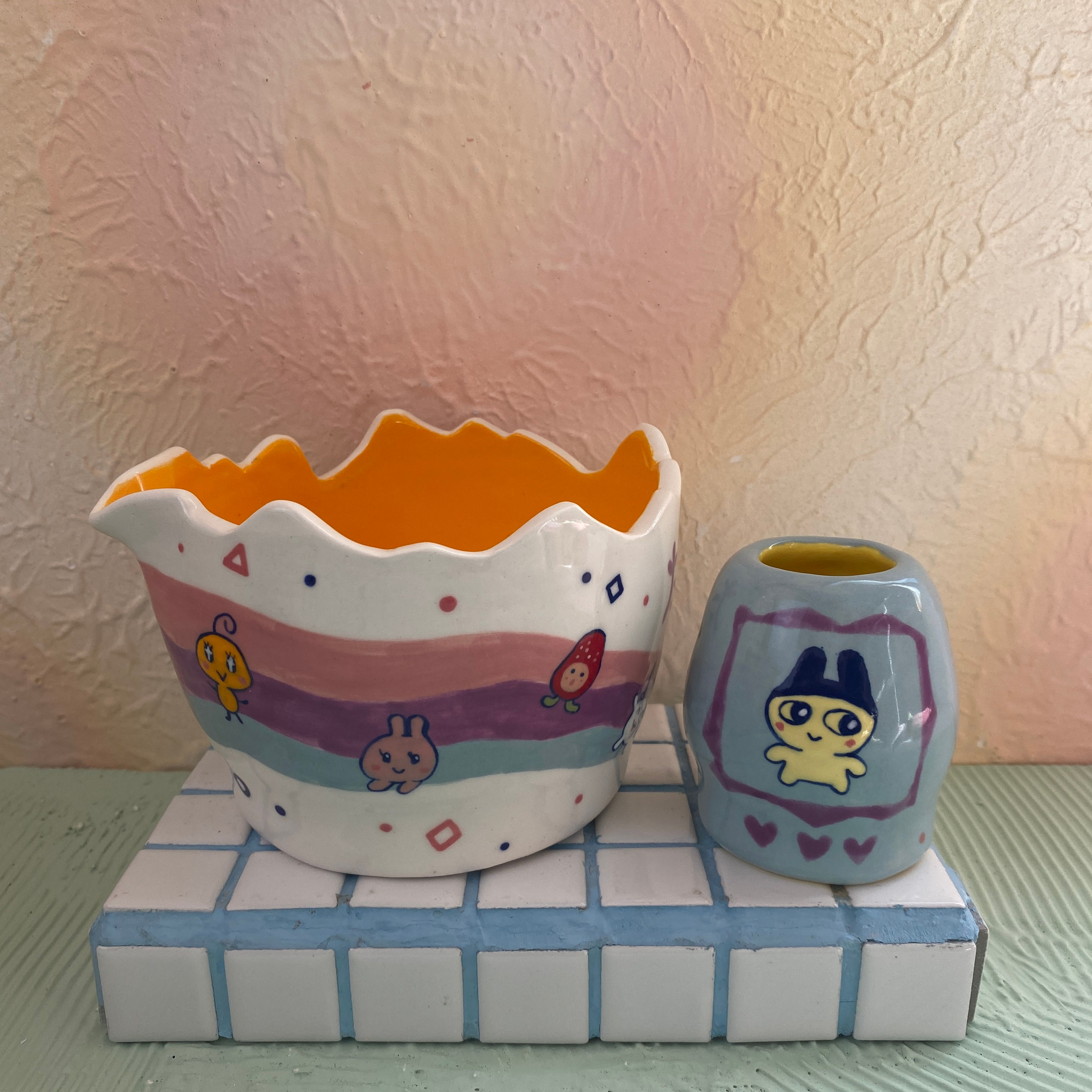 Tamagotchi Egg Matcha Set