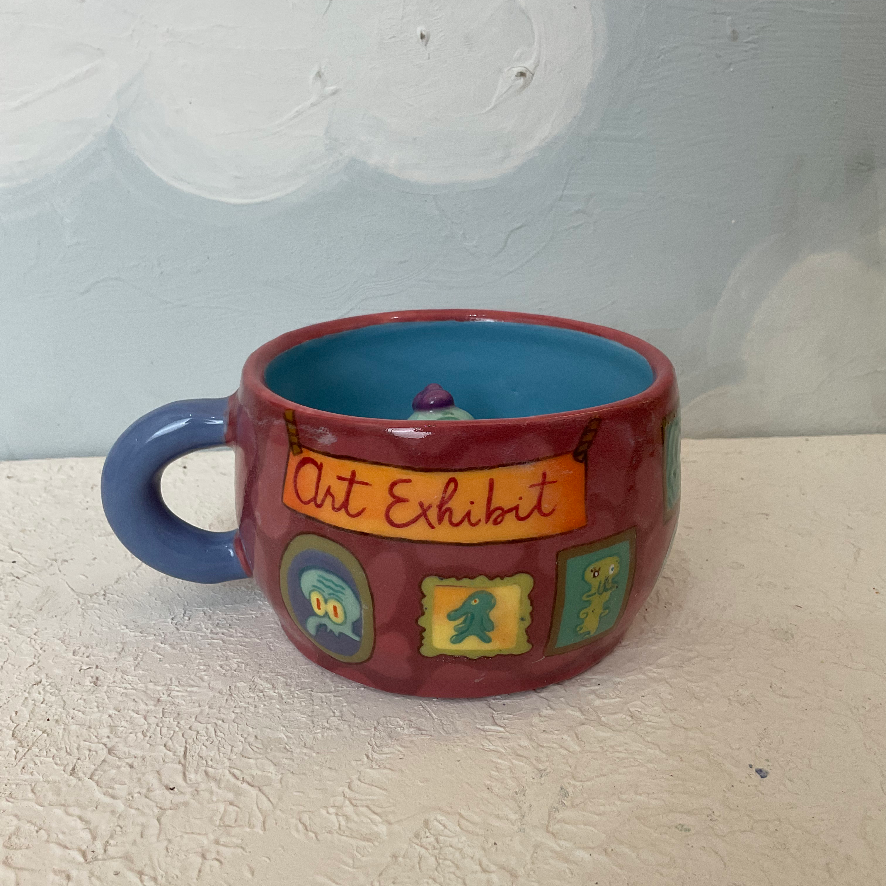 Squidward Art Exhibition Mug 1