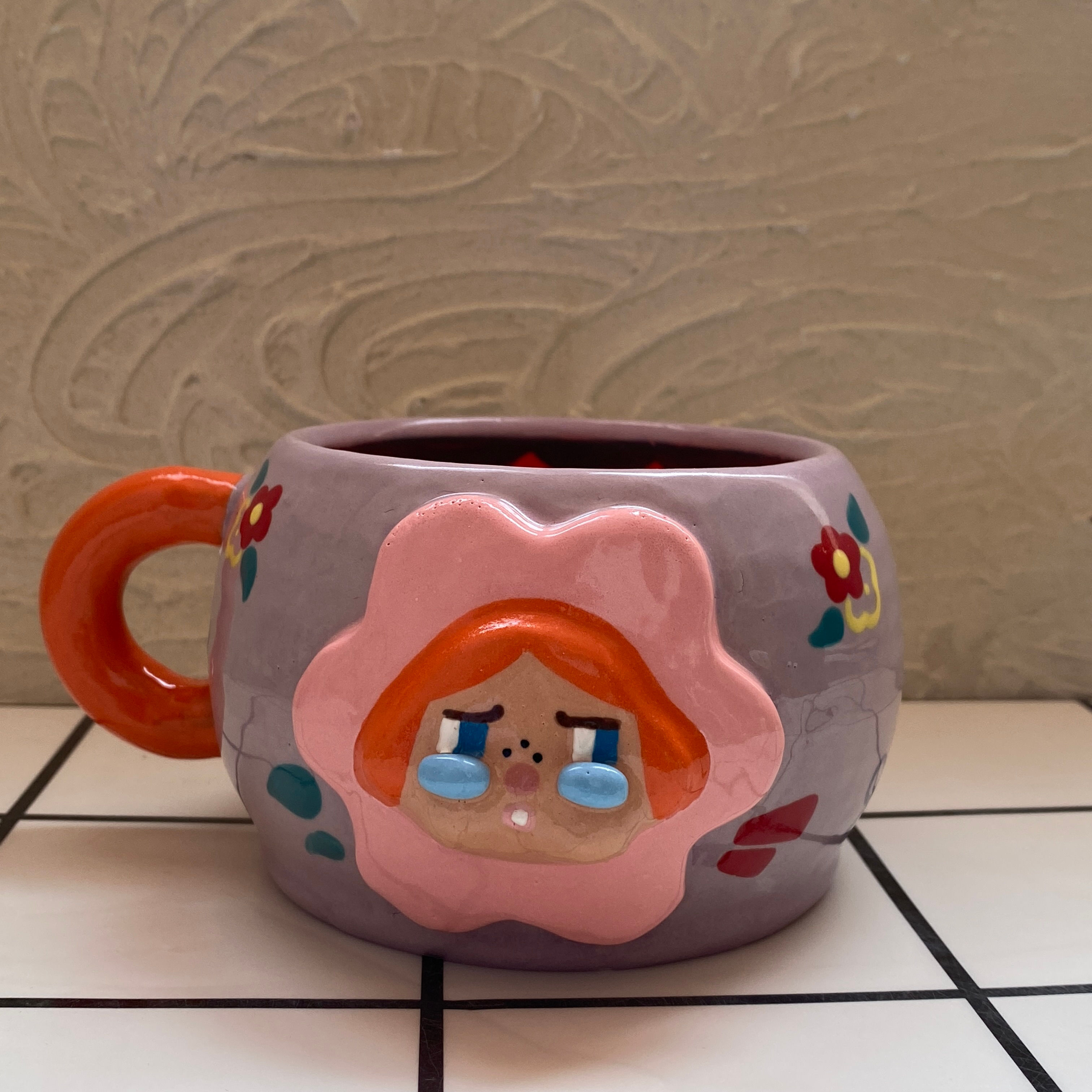 Cry Baby Flower Light Purple Mug
