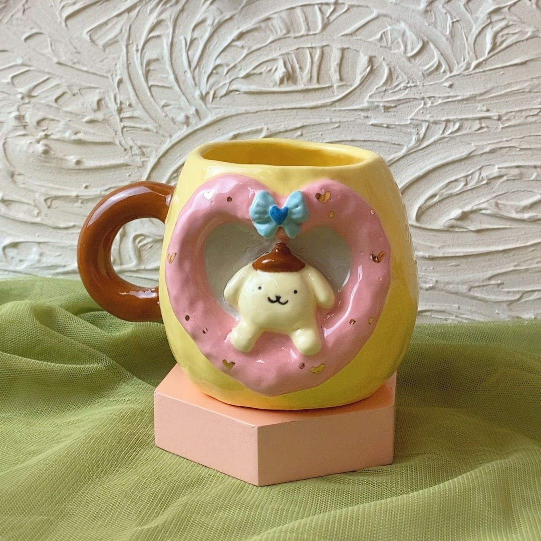 Pompompurin Heart Mug