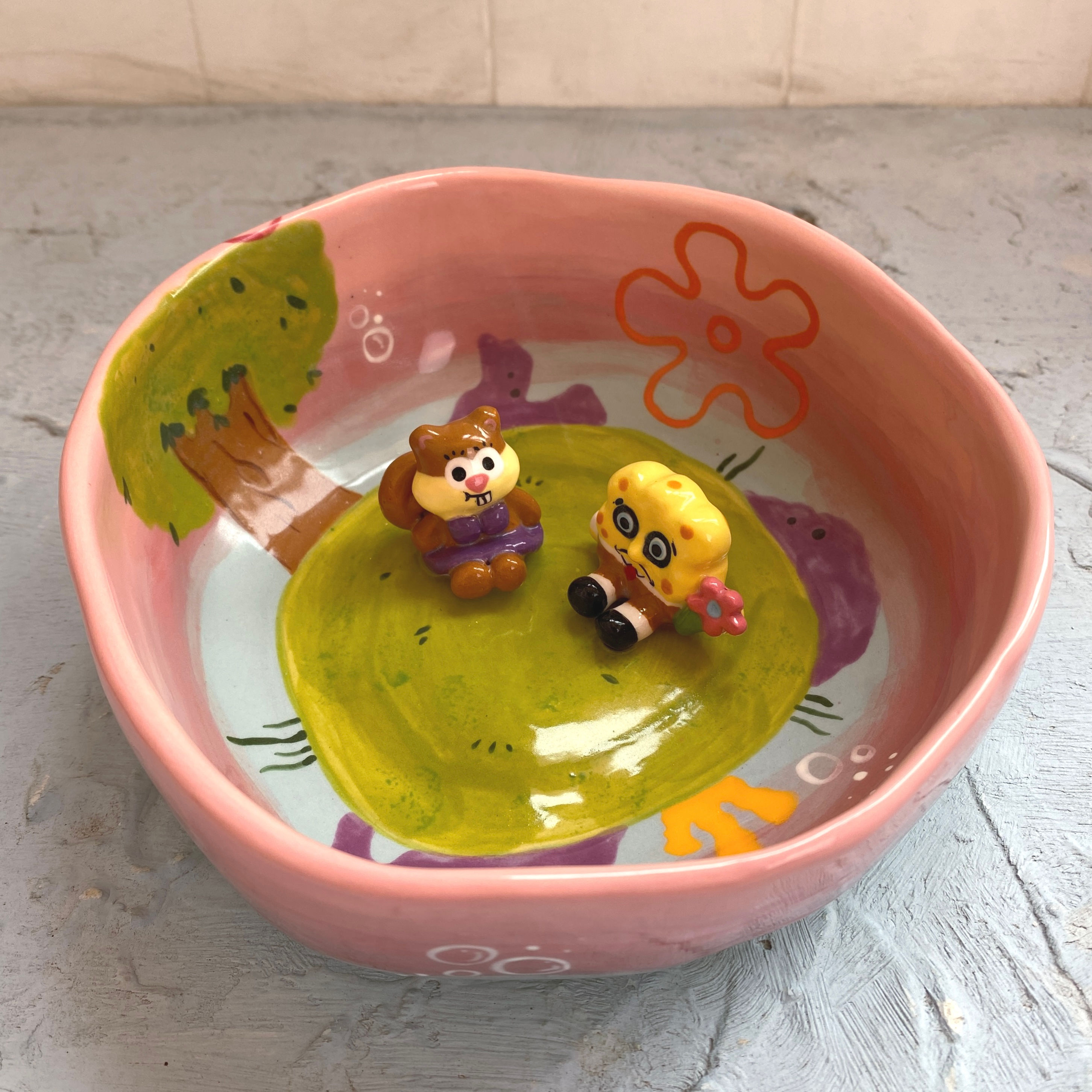 Sandy and SpongeBob Bowl