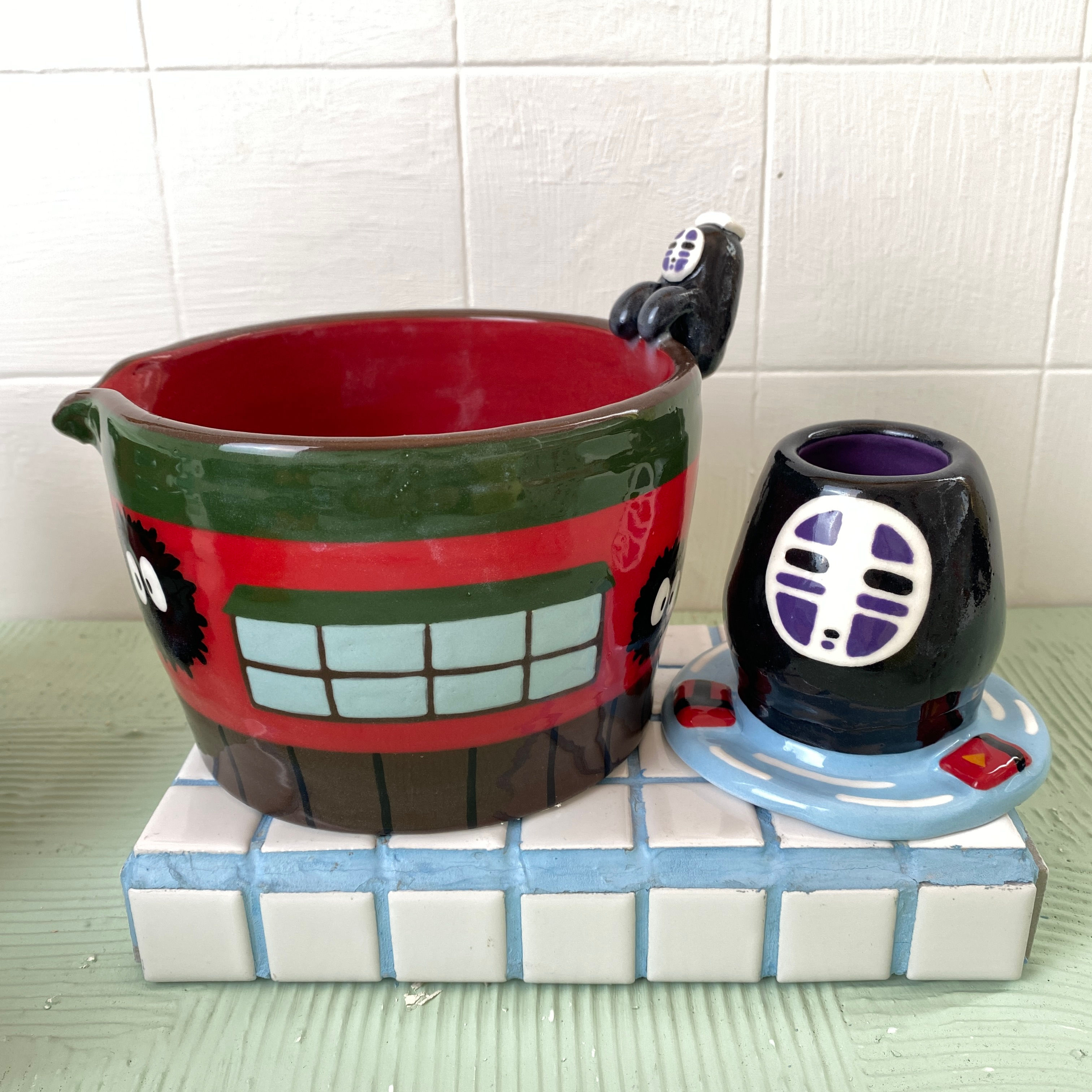 Hot Bath Kaonashi Matcha Set 2