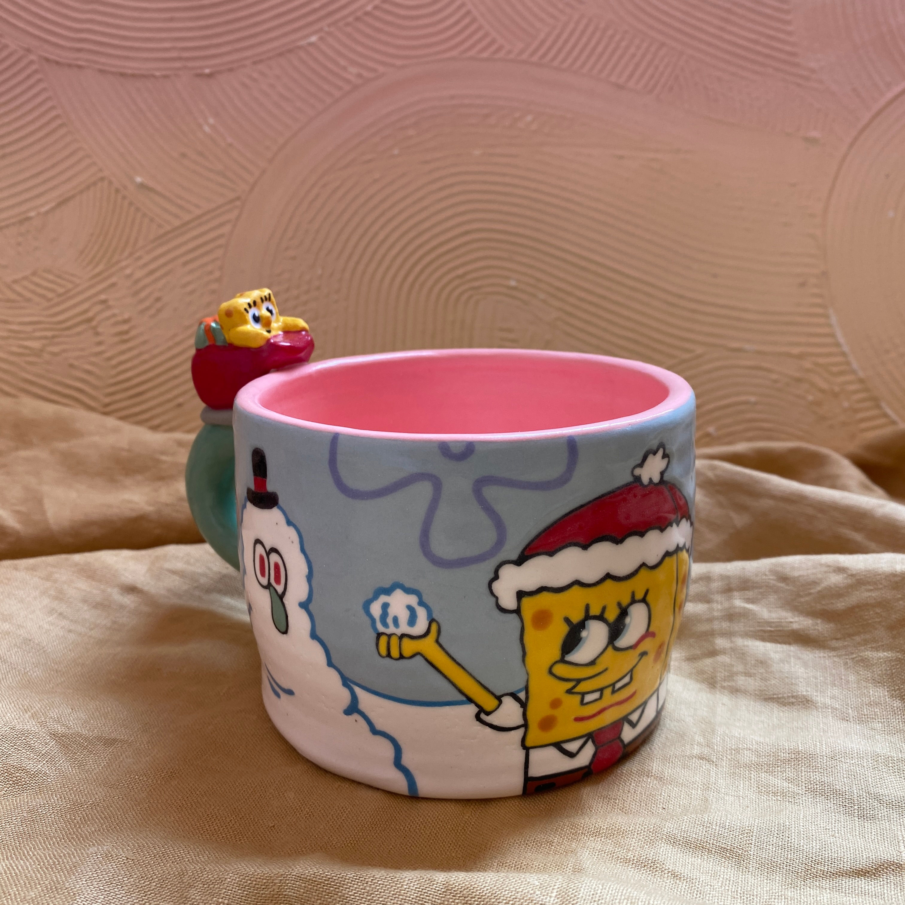 SpongeBob Santa Cart Mug