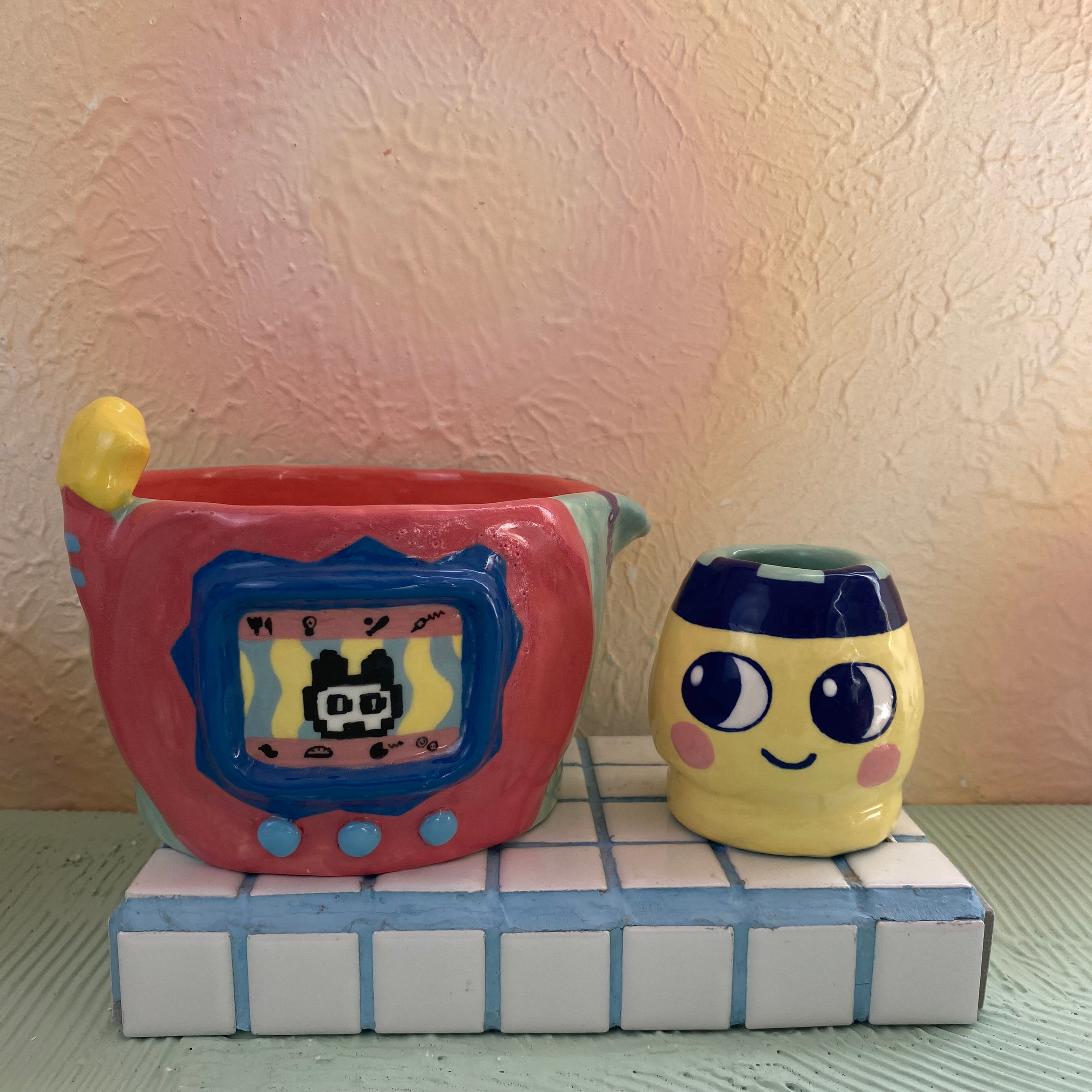 Tamagotchi Matcha Set Coral