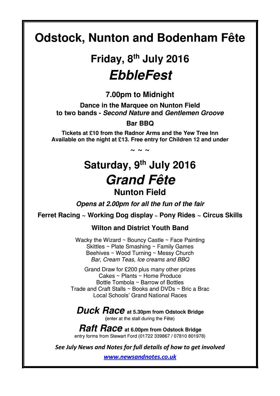 NOdBod Fete 2016