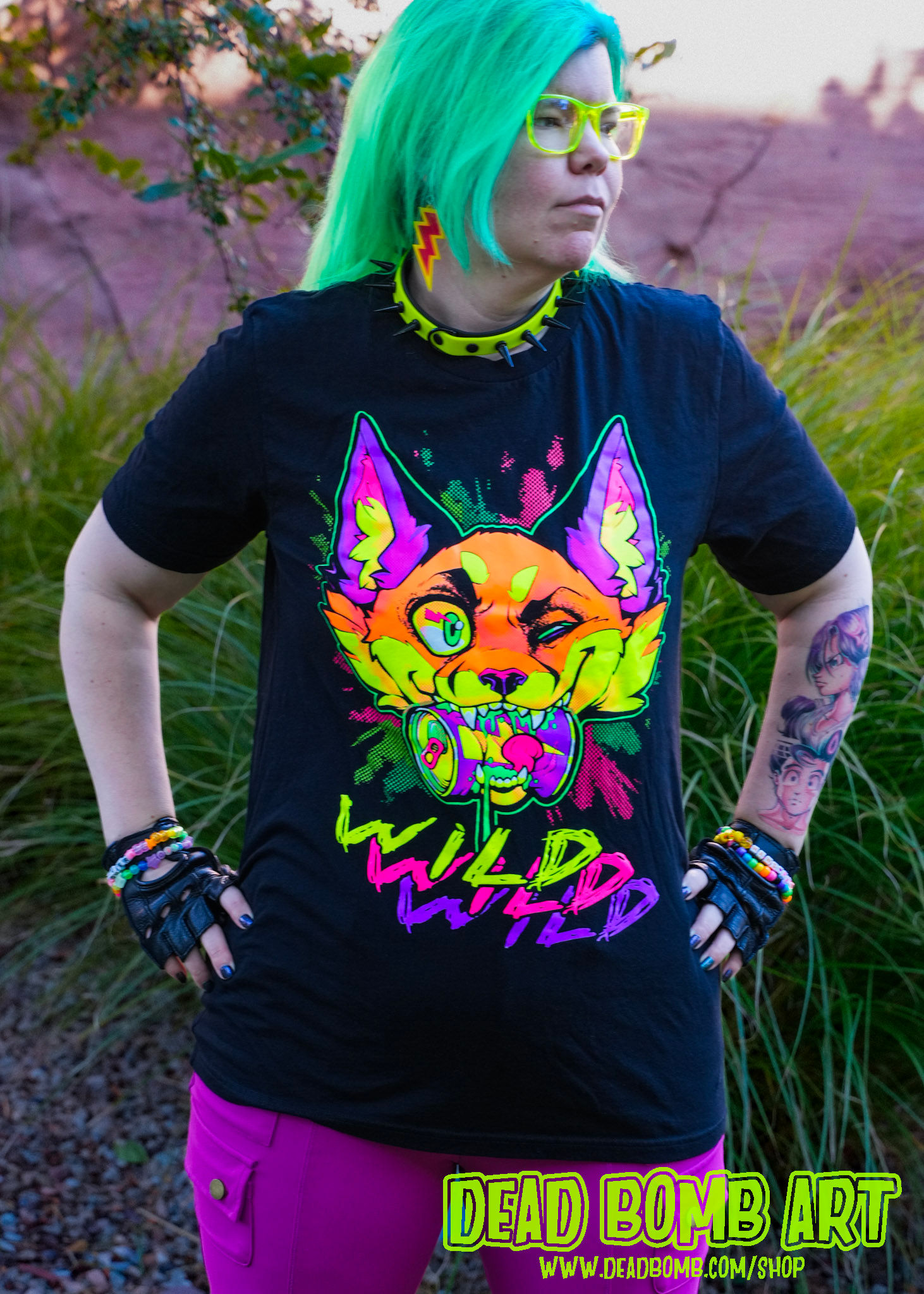 TShirt - WILD FOX ENERGY | UV on Black
