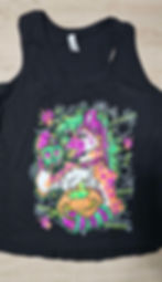 Thumbnail: Racerback Tank Top  - Toxic HalloYEEN | UV on Black
