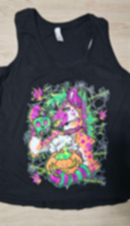 Racerback Tank Top  - Toxic HalloYEEN | UV on Black