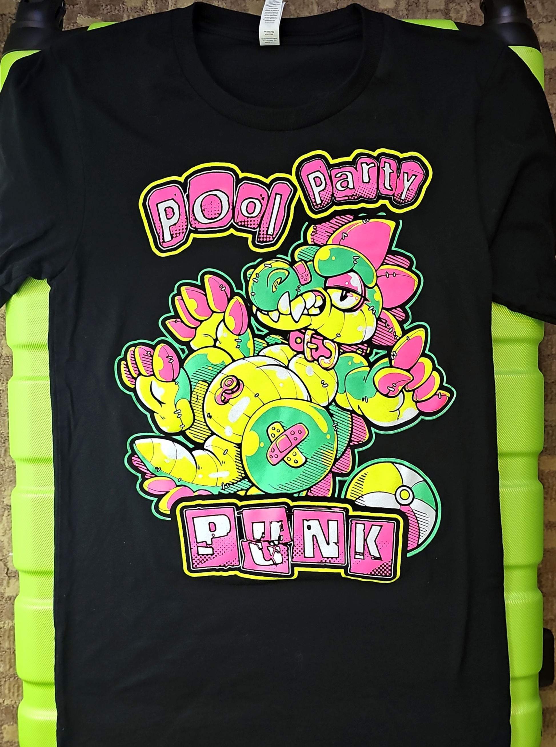 T-Shirt - Pool Party Punk Gator | UV on Black