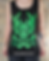 Thumbnail: Unisex Tank Top - Crossbone Drake | UV Neon Green on Black
