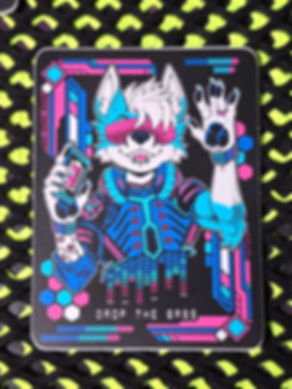 DROP THE BASS - Matte Vinyl Sticker