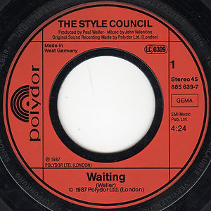 The Style Council - Waiting 7" German