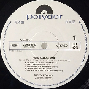 The Style Council Home & Abroad Japan Promo