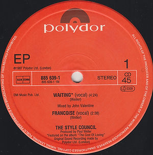 The Style Council 12" Netherlands