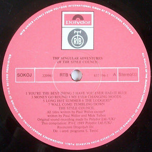The Singular Adventures of The Style Council Yugoslavia