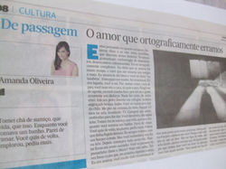 Crônica em jornal
