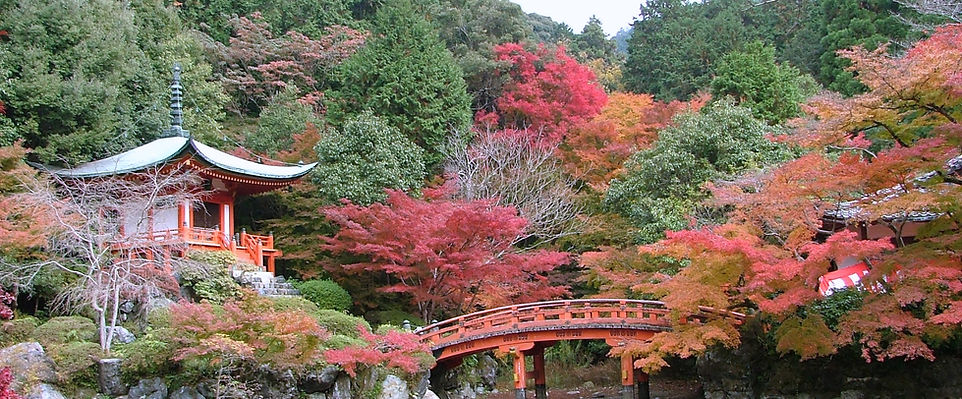 An Autum view of Daigoji Temple in Kyoto.
