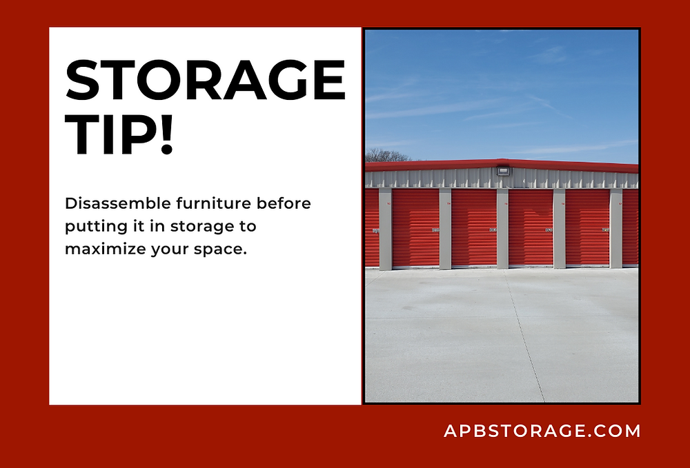 Apb Storage Rates APB Storage Updates | Storage Tip: Furniture 💬
