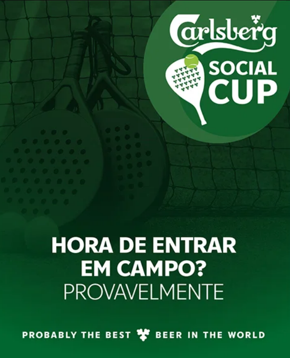 Carlsberg troca o copo pelo campo e aposta tudo no padel