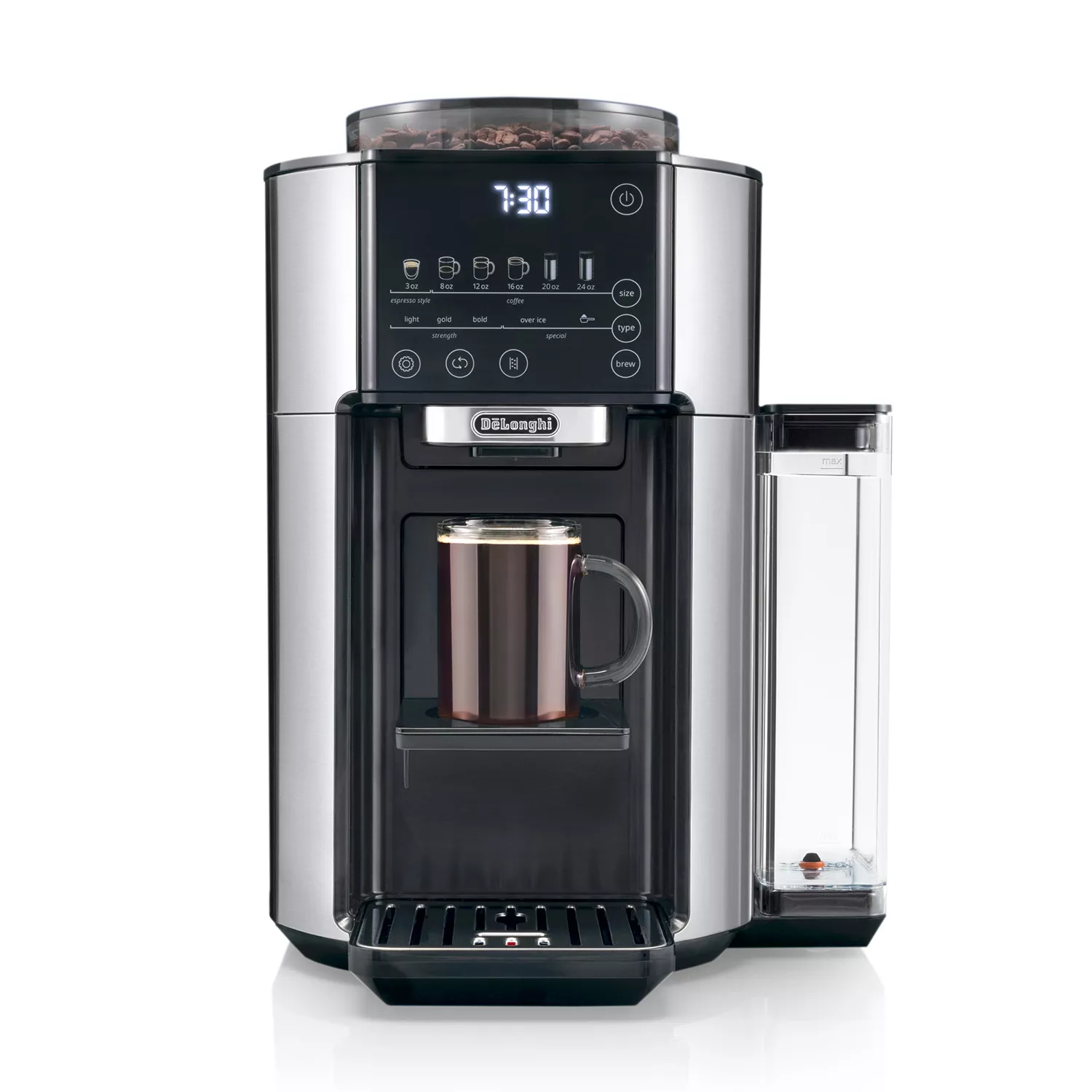 drip coffee machine from fresh whole coffee beans