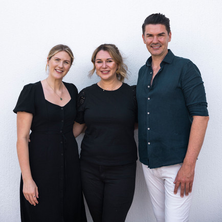Chloe, Alanah and James at chloe regan cosmetic clinic Noosa