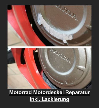 Motorrad Motordeckel Reparatur inkl. Lackierung