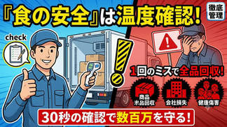 🚚 温度管理は「食の安全」を守る最後のバトン!