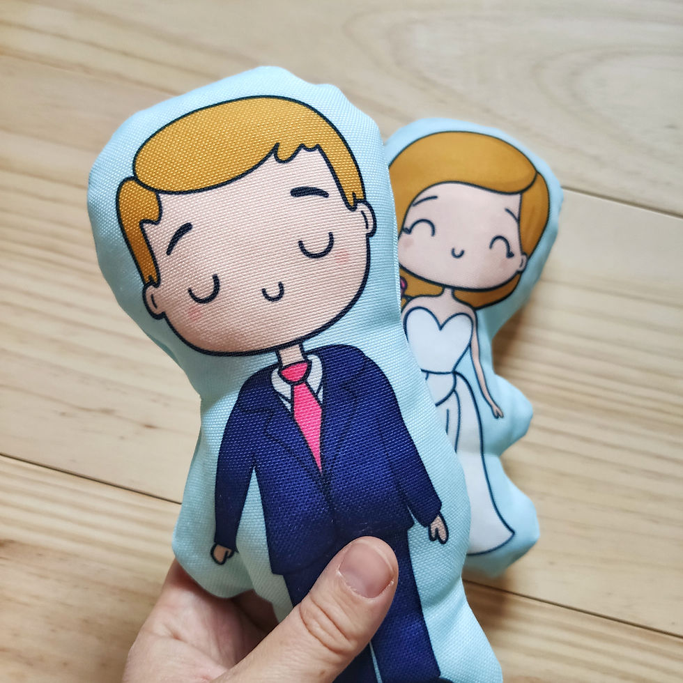 Miniatura: Mini cojines novios