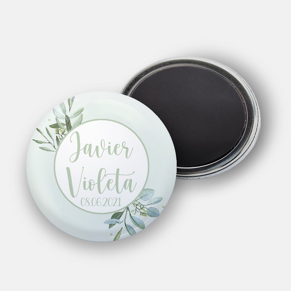 Miniatura: CHAPAS OLIVO. Alfiler, imán, espejo, abridor o llavero