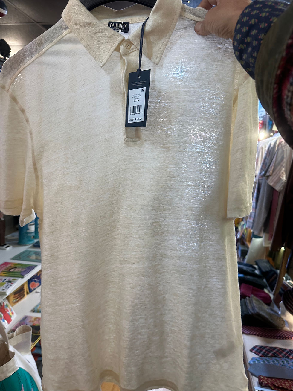 Thumbnail: Linen Polo whitecap