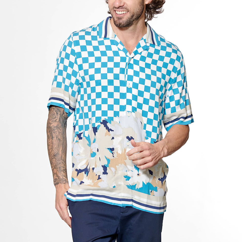 Penguin Shirt | Mosaic Blue